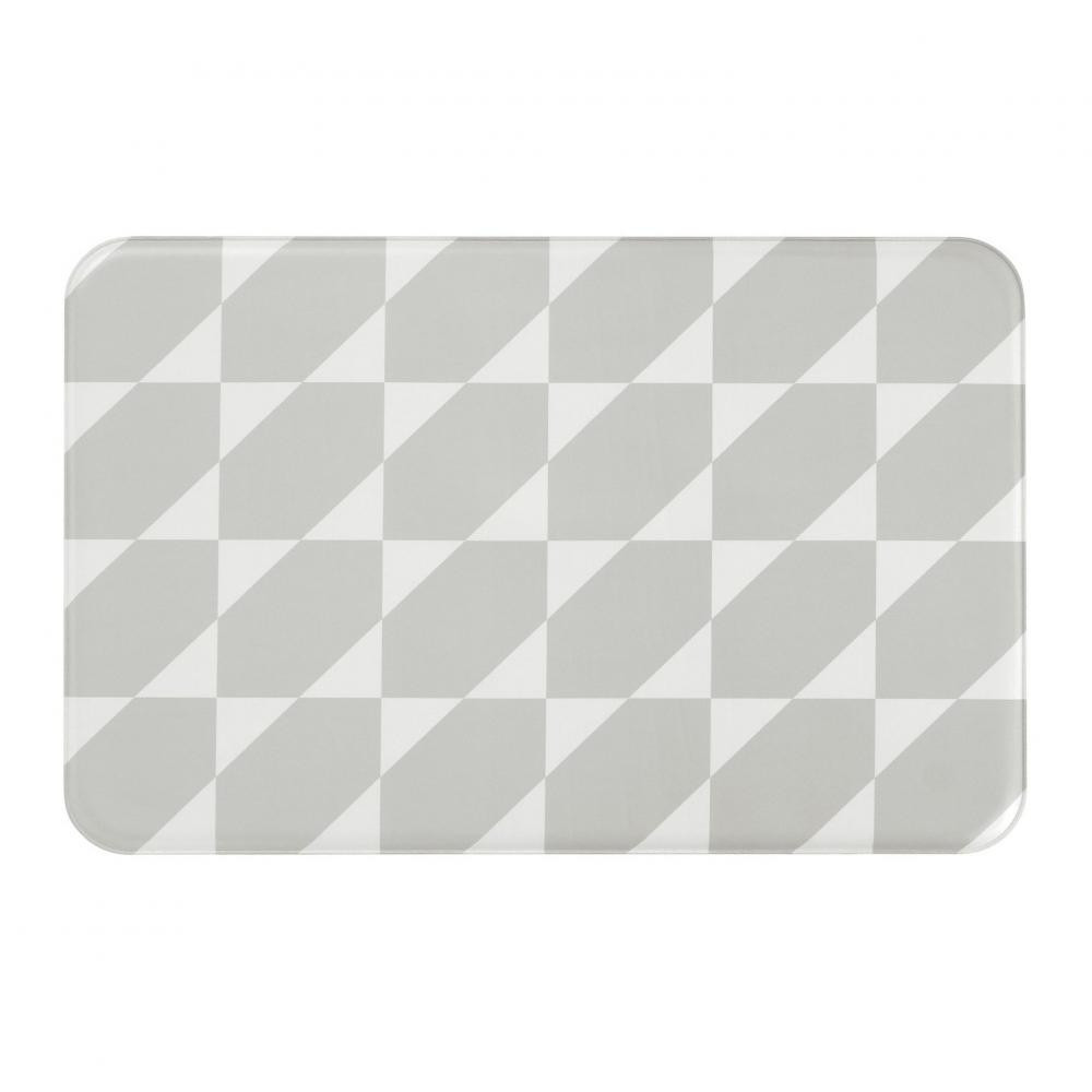 IKEA GANGPASSAGE Кухонний килимок, сірий/білий, 45x70 см (105.730.84) - зображення 1