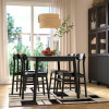 IKEA RASTPLATS Плоский тканий килим, ручна робота, бежевий/чорний, 170x240 см (905.603.13) - зображення 2