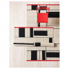 IKEA RASTPLATS Плоский тканий килим, ручна робота, бежевий/чорний, 170x240 см (905.603.13) - зображення 3