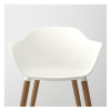 IKEA GRONSTA Крісло з підлокітниками, в/в, біле (905.578.86) - зображення 4