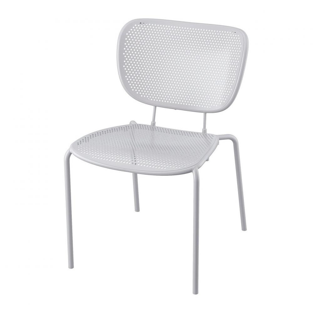 IKEA DUVSKAR Стілець, сірий зовнішній/внутрішній (005.559.76) - зображення 1