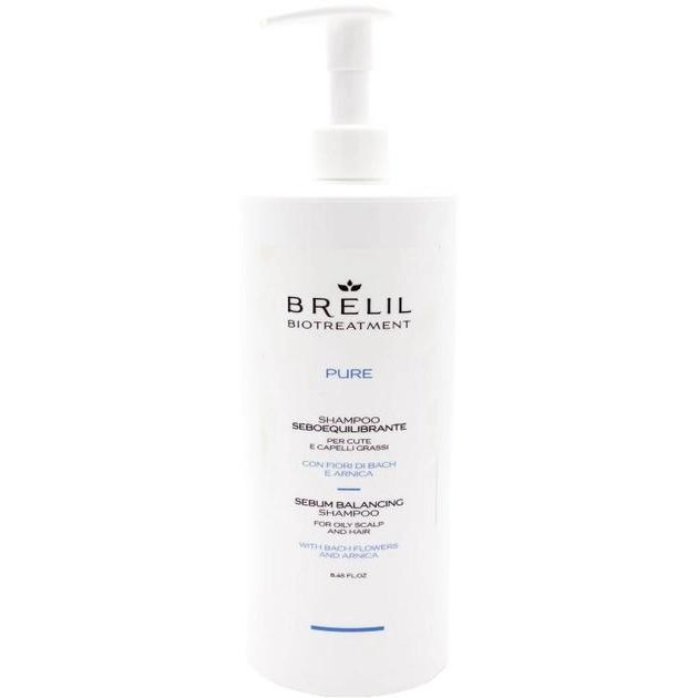 Brelil Шампунь  Biotraitement Pure Sebum Balancing Shampoo для жирного волосся, 1 л - зображення 1