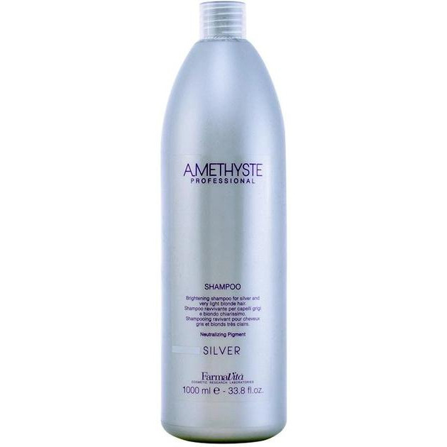 FarmaVita Шампунь  Amethyste Silver Shampoo для седых и светлых волос 1000 мл (8022033016119) - зображення 1