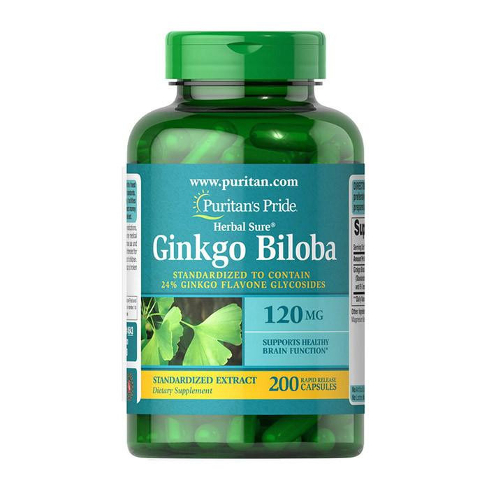 Puritan's Pride Ginkgo Biloba 120 mg 200 капсул - зображення 1