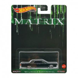 Hot Wheels The Matrix '64 Lincoln Continental Replica Entertainment 1:64 HCP06 Black