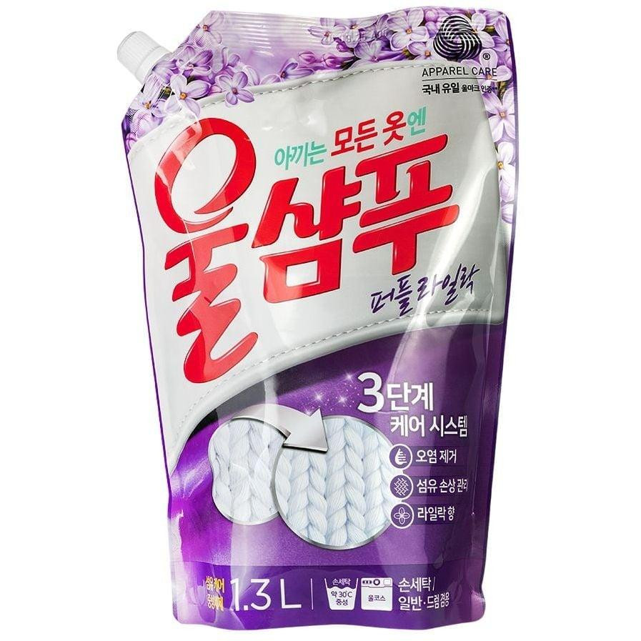 Aekyung Засіб  Wool Champoo Purple Lilac для делікатного прання 1.3 л (8801046879078) - зображення 1