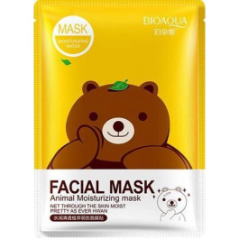 Bioaqua Набір масок  Fasial Animal Mask Bear з есенцією зеленого чаю 3 шт х 30 г (2000000245058/200000000019