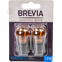 Brevia P27/7W (3157) 12V 27/7W W2.5x16q AMBER blister 2шт. 12340B2