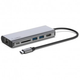 Belkin USB-C 6-in-1 Multiport Adapter (AVC008BTSGY)