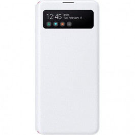 Samsung A415 Galaxy A41 S View Wallet Cover White (EF-EA415PWEG)
