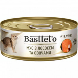 Basttet`o Silver мус з лососем та овочами 85 г (4820185492553)