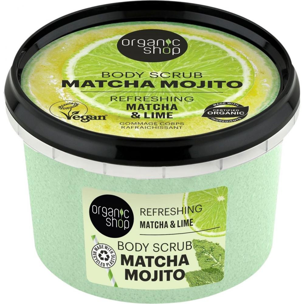 Organic Shop Скраб для тіла  Matcha Mojito Освіжаючий Матча та лайм 250 мл (4743318144030) - зображення 1