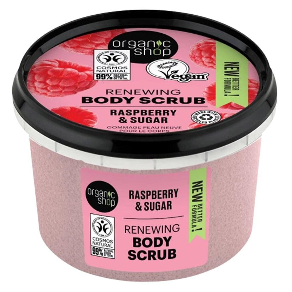 Organic Shop Скраб для тіла  Body Scrub Organic Raspberry Sugar Малинові вершки, 250 мл - зображення 1