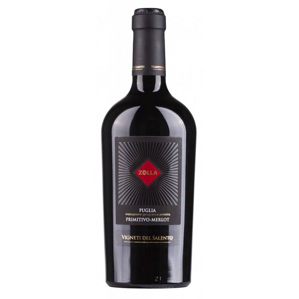 Farnese Вино  Zolla Primitivo Merlot 0,75 л напівсухе тихе червоне (8019873724403) - зображення 1