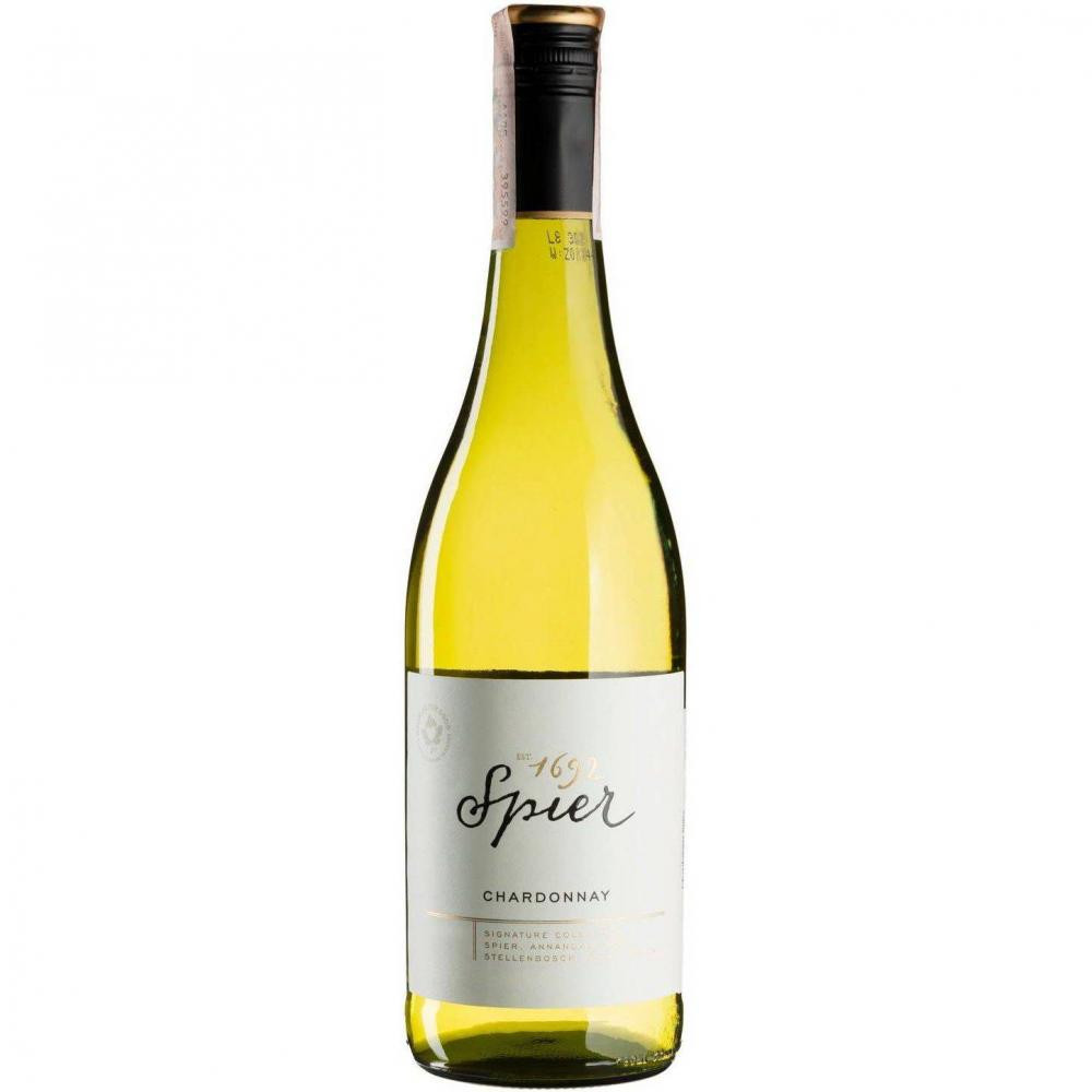 Spier Wines Вино  Chardonnay Spier Signature, біле, сухе, 0,75 л (6001522000374) - зображення 1