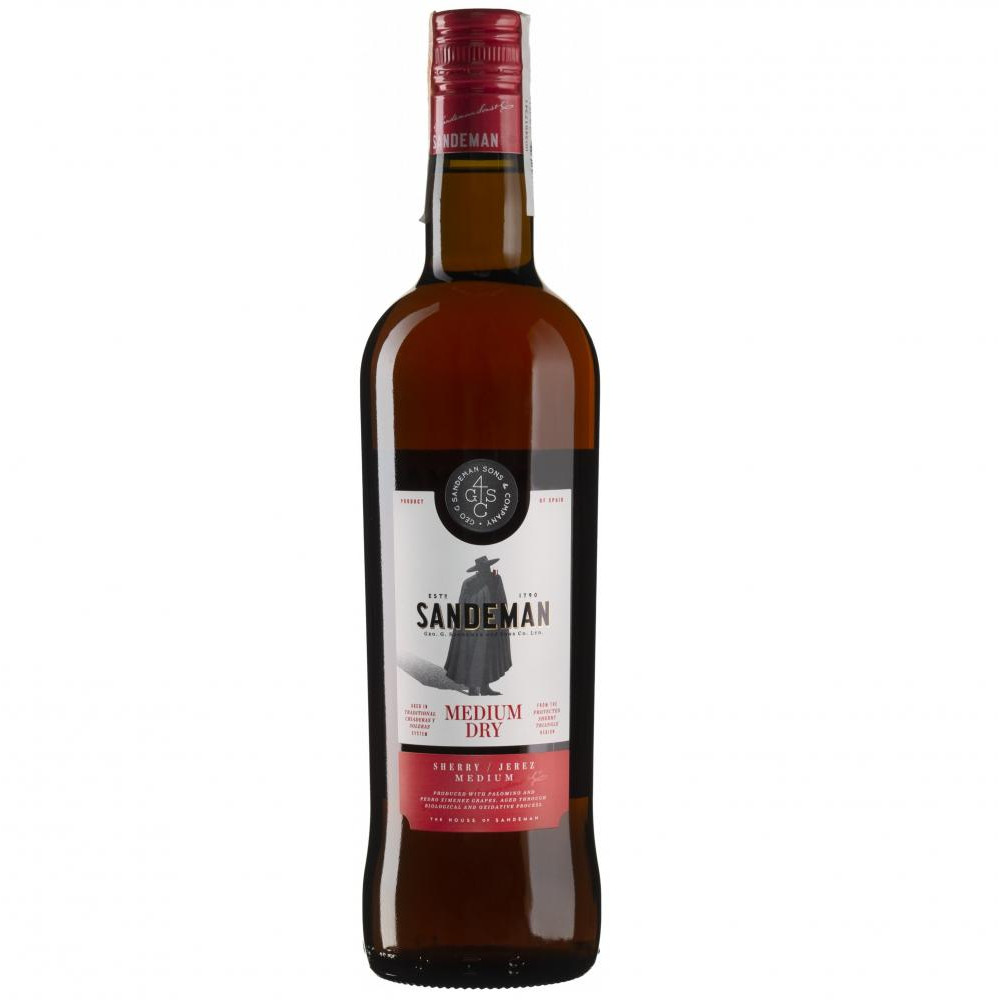 Sandeman Херес  Medium Dry Sherry біле напівсухе 0,75л 15% (8421150645101) - зображення 1