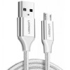 UGREEN US290 USB 2.0 AM to Micro USB 1m White (60151) - зображення 1