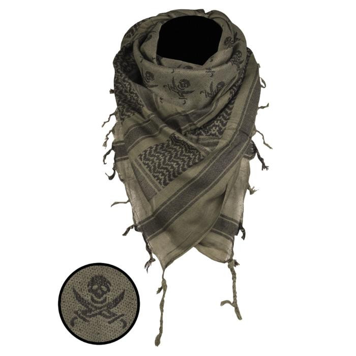 Mil-Tec Арафатка захисний шарф  Skull - Olive/Black (12609101) - зображення 1