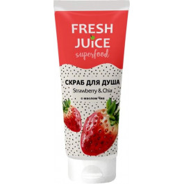 Fresh Juice Скраб для тела  Superfood Strawberry & Chia 200 мл (4823015942235)
