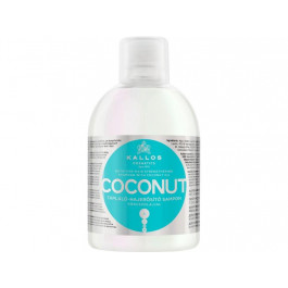 Kallos Укрепляющий шампунь для волос  Shampoo with Coconut Oil с кокосовым маслом, 1000 мл (5998889516093)