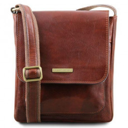 Tuscany Leather Коричнева чоловіча сумка через плече JIMMY  tl141407 Brown