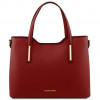 Tuscany Leather Жіноча шкіряна сумка червоного кольору OLIMPIA  TL141412 Red - зображення 1