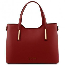 Tuscany Leather Жіноча шкіряна сумка червоного кольору OLIMPIA  TL141412 Red
