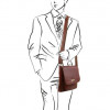 Tuscany Leather Коричнева чоловіча сумка через плече JIMMY  tl141407 Brown - зображення 3
