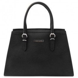Tuscany Leather Чорна жіноча шкіряна сумочка  TL142147 Black
