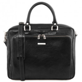 Tuscany Leather Стильна чоловіча сумка шкіряна PISA  TL141660 Black