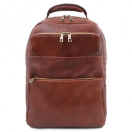 Tuscany Leather Коричневий чоловічий рюкзак зі шкіри Melbourne TL142205 BROWN