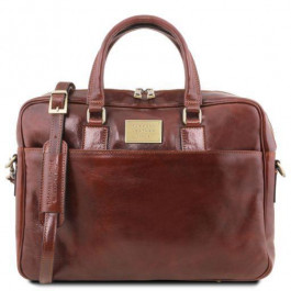 Tuscany Leather Коричнева шкіряна сумка для ноутбука URBINO  TL141241 Brown