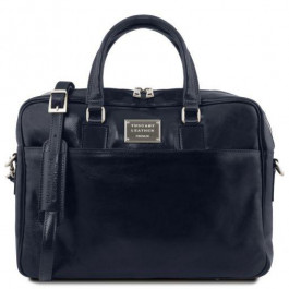 Tuscany Leather Темно-синя шкіряна сумка під ноутбук URBINO  TL141241 Navy