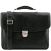 Tuscany Leather Чёрный большой кожаный портфель мужской  TL142067 Black - зображення 1
