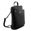 Tuscany Leather Большая кожаная сумка-рюкзак женская  TL141682 Black - зображення 2