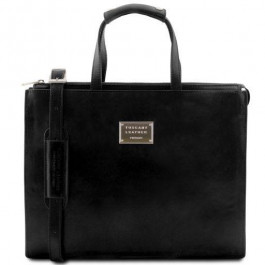   Tuscany Leather Чёрный женский кожаный портфель  TL141343 Black