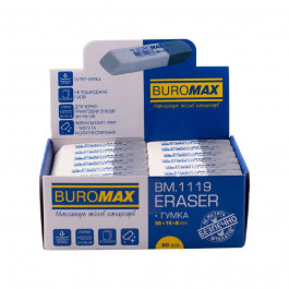 BuroMax ластик Гумка з абразивною частиною білий 55*14*8mm  BM.1119