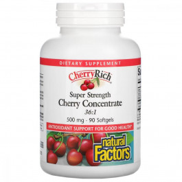 Natural Factors Екстракт дикої вишні (Cherry Concentrate) 500 мг 90 капсул