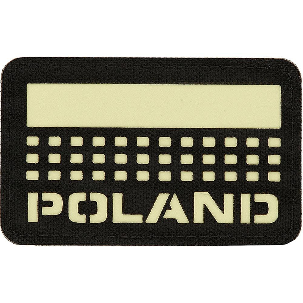 M-Tac Нашивка  Flag Poland Laser Cut - Black Luminate (51006202) - зображення 1