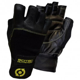 Scitec Nutrition Yellow Leather Style Gloves / размер M