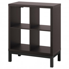 IKEA KALLAX Книжкова шафа чорно-коричневий/чорний 77x94 (894.426.17)