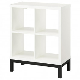 IKEA KALLAX Книжкова шафа білий/чорний 77x94 (094.426.40)