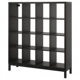 IKEA KALLAX Книжкова шафа чорно-коричневий/чорний 147x164 (794.427.12)