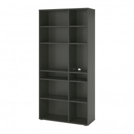 IKEA VIHALS Книжкова шафа темно-сірий 95х37х200 (505.429.05)