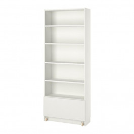 IKEA BILLY Книжкова шафа з ящиком білий 80x30x202 (394.838.08)