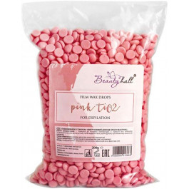 Beautyhall Пленочный воск для депиляции  Hot Film Wax Pink TiO2 розовый диоксид титана 200 г (5200384213866)