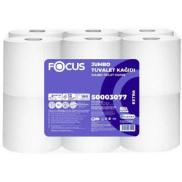 Focus Туалетний папір  Джамбо-рулон Mini 150 м 2 шару 12 рулонів (8690536030422)