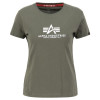 Alpha Industries Футболка T-Shirt жіноча  New Basic - Dark Olive XL - зображення 1