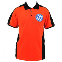 MON Медична футболка поло Sortmund - Червона флуоресцентна S