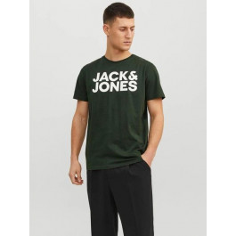 Jack & Jones Футболка чоловіча  XAZ363575HJWT S Темно-зелена (DD8000007741960)